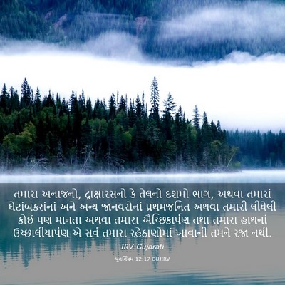 Picture 03 - પુનર્નિયમ 12:17 GUJIRV - તમારા અનાજનો, - Bible Verse Picture
