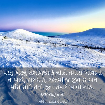 Picture 03 - પુનર્નિયમ 12:23 GUJIRV - પરંતુ એટલું - Bible Verse Picture