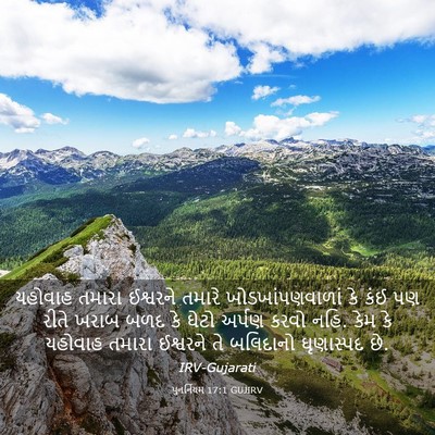 Picture 03 - પુનર્નિયમ 17:1 GUJIRV - યહોવાહ તમારા - Bible Verse Picture