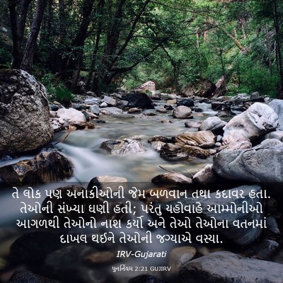 Picture 03 - પુનર્નિયમ 2:21 GUJIRV - તે લોક પણ અનાકીઓની - Bible Verse Picture