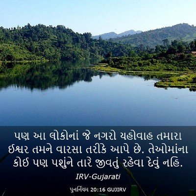 Picture 03 - પુનર્નિયમ 20:16 GUJIRV - પણ આ લોકોનાં જે - Bible Verse Picture