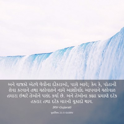 Picture 03 - પુનર્નિયમ 21:5 GUJIRV - અને યાજકો એટલે - Bible Verse Picture