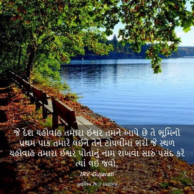 Picture 03 - પુનર્નિયમ 26:2 GUJIRV - જે દેશ યહોવાહ - Bible Verse Picture