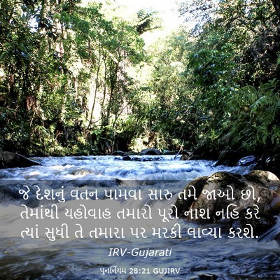 Picture 03 - પુનર્નિયમ 28:21 GUJIRV - જે દેશનું વતન - Bible Verse Picture