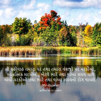 Picture 03 - પુનર્નિયમ 28:59 GUJIRV - તો યહોવાહ તમારા પર - Bible Verse Picture