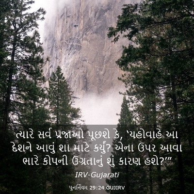 Picture 03 - પુનર્નિયમ 29:24 GUJIRV - ત્યારે સર્વ - Bible Verse Picture