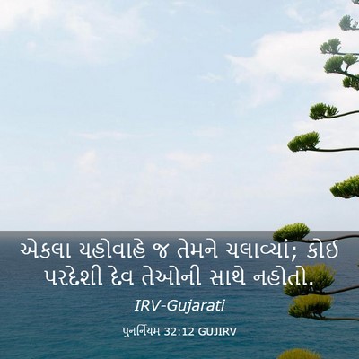 Picture 03 - પુનર્નિયમ 32:12 GUJIRV - એકલા યહોવાહે જ - Bible Verse Picture