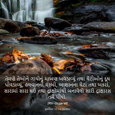 Picture 03 - પુનર્નિયમ 32:14 GUJIRV - તેમણે તેઓને - Bible Verse Picture