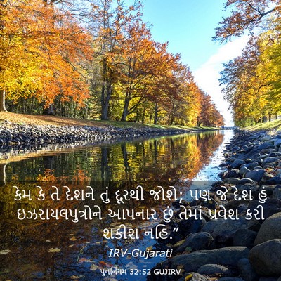 Picture 03 - પુનર્નિયમ 32:52 GUJIRV - કેમ કે તે દેશને તું - Bible Verse Picture