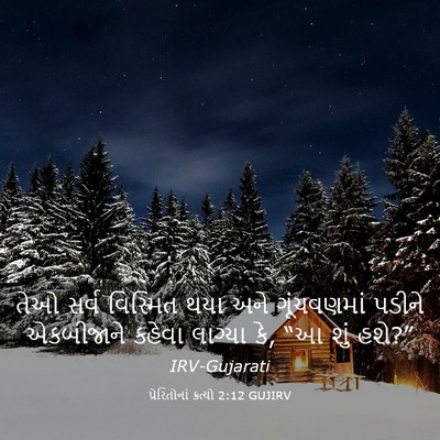 Picture 03 - પ્રેરિતોનાં ક્રત્યો 2:12 GUJIRV - તેઓ સર્વ વિસ્મિત - Bible Verse Picture