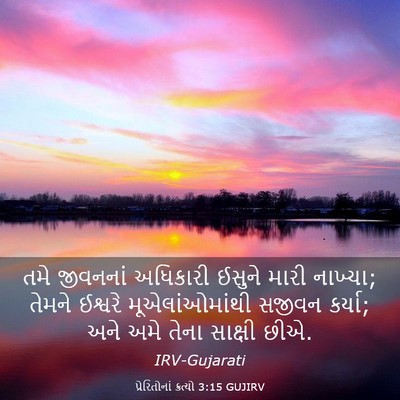 Picture 03 - પ્રેરિતોનાં ક્રત્યો 3:15 GUJIRV - તમે જીવનનાં - Bible Verse Picture