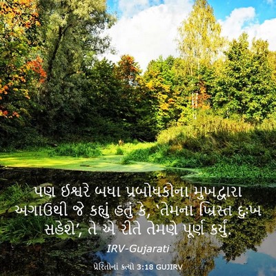 Picture 03 - પ્રેરિતોનાં ક્રત્યો 3:18 GUJIRV - પણ ઈશ્વરે બધા - Bible Verse Picture