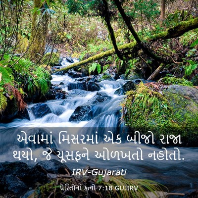 Picture 03 - પ્રેરિતોનાં ક્રત્યો 7:18 GUJIRV - એવામાં મિસરમાં એક - Bible Verse Picture