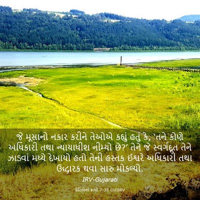 Picture 03 - પ્રેરિતોનાં ક્રત્યો 7:35 GUJIRV - જે મૂસાનો નકાર - Bible Verse Picture