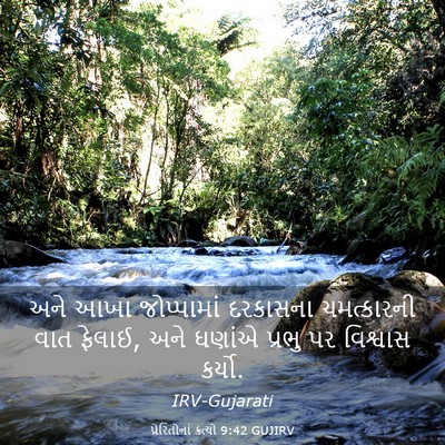 Picture 03 - પ્રેરિતોનાં ક્રત્યો 9:42 GUJIRV - અને આખા જોપ્પામાં - Bible Verse Picture