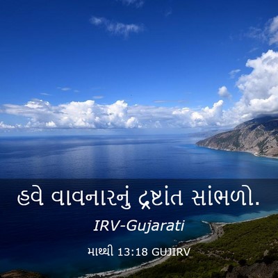 Picture 03 - માથ્થી 13:18 GUJIRV - હવે વાવનારનું - Bible Verse Picture