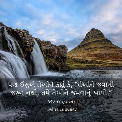 Picture 03 - માથ્થી 14:16 GUJIRV - પણ ઈસુએ તેઓને - Bible Verse Picture