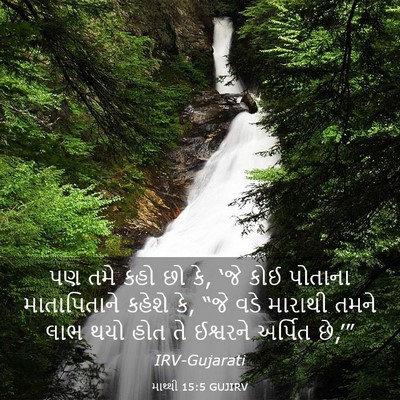 Picture 03 - માથ્થી 15:5 GUJIRV - પણ તમે કહો છો કે, - Bible Verse Picture