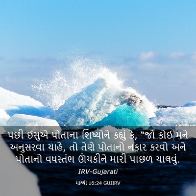 Picture 03 - માથ્થી 16:24 GUJIRV - પછી ઈસુએ પોતાના - Bible Verse Picture