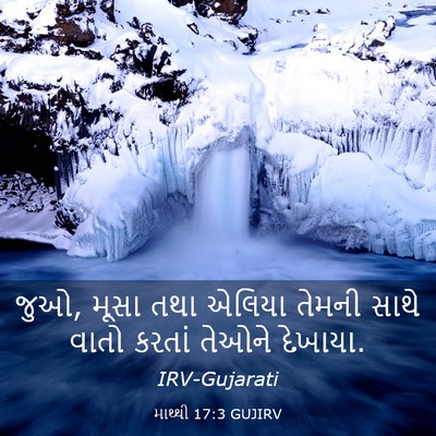 Picture 03 - માથ્થી 17:3 GUJIRV - જુઓ, મૂસા તથા એલિયા - Bible Verse Picture