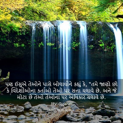 Picture 03 - માથ્થી 20:25 GUJIRV - પણ ઈસુએ તેઓને પાસે - Bible Verse Picture
