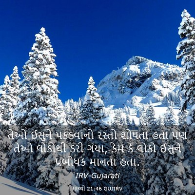 Picture 03 - માથ્થી 21:46 GUJIRV - તેઓ ઈસુને પકડવાનો - Bible Verse Picture