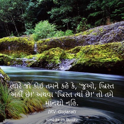 Picture 03 - માથ્થી 24:23 GUJIRV - ત્યારે જો કોઈ તમને - Bible Verse Picture