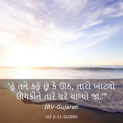 Picture 03 - માર્ક 2:11 GUJIRV - ‘હું તને કહું છું - Bible Verse Picture