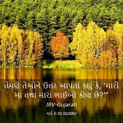 Picture 03 - માર્ક 3:33 GUJIRV - તેમણે તેઓને ઉત્તર - Bible Verse Picture