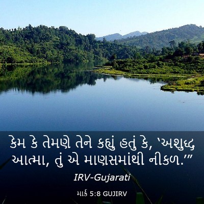 Picture 03 - માર્ક 5:8 GUJIRV - કેમ કે તેમણે તેને - Bible Verse Picture
