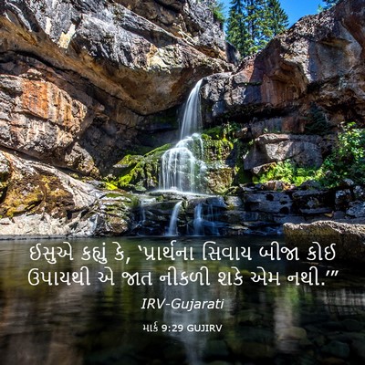 Picture 03 - માર્ક 9:29 GUJIRV - ઈસુએ કહ્યું કે, - Bible Verse Picture