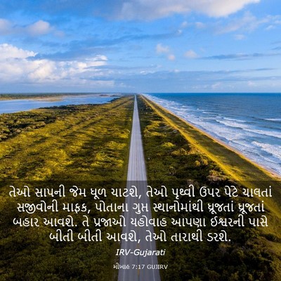 Picture 03 - મીખાહ 7:17 GUJIRV - તેઓ સાપની જેમ ધૂળ - Bible Verse Picture