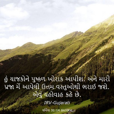 Picture 03 - યર્મિયા 31:14 GUJIRV - હું યાજકોને - Bible Verse Picture