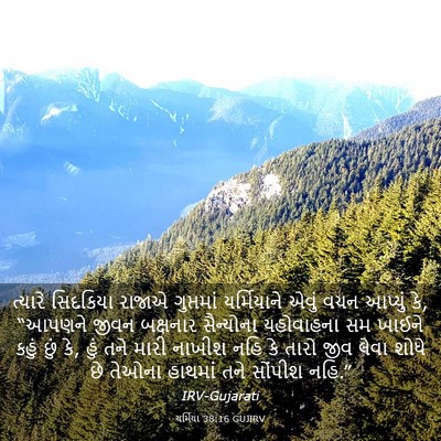 Picture 03 - યર્મિયા 38:16 GUJIRV - ત્યારે સિદકિયા - Bible Verse Picture