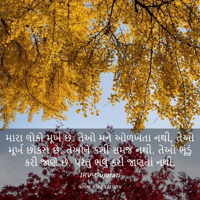 Picture 03 - યર્મિયા 4:22 GUJIRV - મારા લોકો મૂર્ખ છે. - Bible Verse Picture