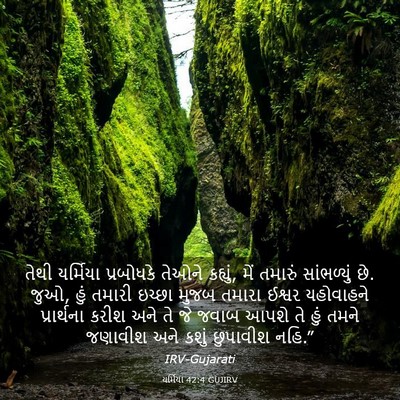Picture 03 - યર્મિયા 42:4 GUJIRV - તેથી યર્મિયા - Bible Verse Picture