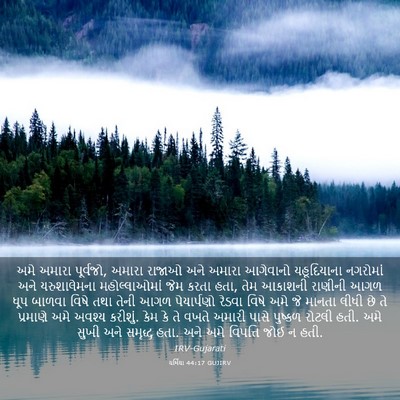Picture 03 - યર્મિયા 44:17 GUJIRV - અમે અમારા પૂર્વજો, - Bible Verse Picture