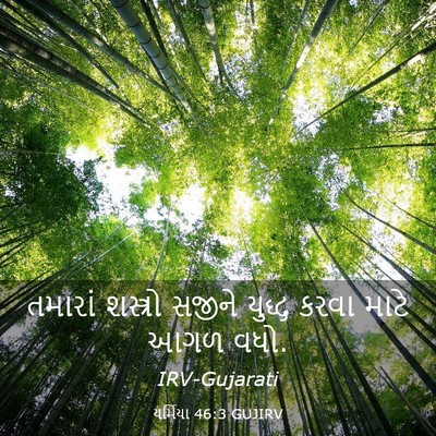 Picture 03 - યર્મિયા 46:3 GUJIRV - તમારાં શસ્ત્રો - Bible Verse Picture