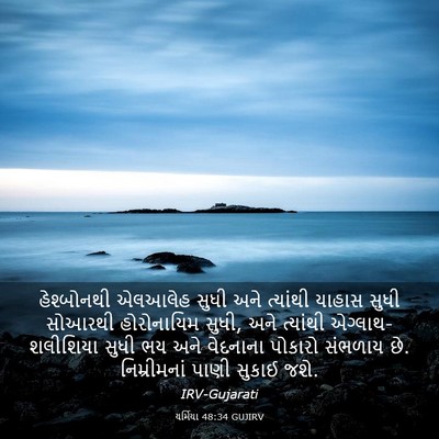 Picture 03 - યર્મિયા 48:34 GUJIRV - હેશ્બોનથી એલઆલેહ - Bible Verse Picture