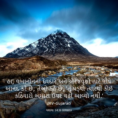 Picture 03 - યશાયા 14:8 GUJIRV - હા, લબાનોનનાં - Bible Verse Picture