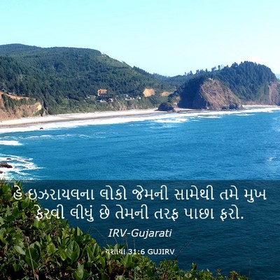 Picture 03 - યશાયા 31:6 GUJIRV - હે ઇઝરાયલના લોકો - Bible Verse Picture