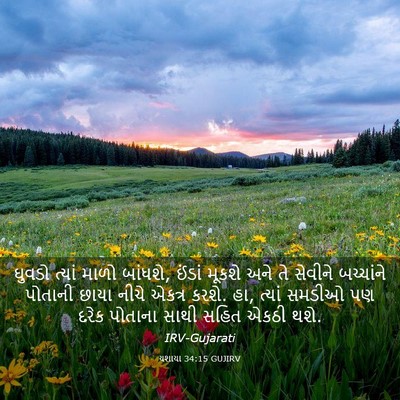 Picture 03 - યશાયા 34:15 GUJIRV - ઘુવડો ત્યાં માળો - Bible Verse Picture