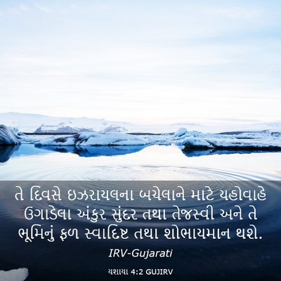 Picture 03 - યશાયા 4:2 GUJIRV - તે દિવસે ઇઝરાયલના - Bible Verse Picture