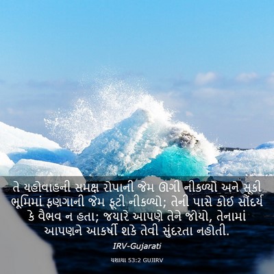 Picture 03 - યશાયા 53:2 GUJIRV - તે યહોવાહની સમક્ષ - Bible Verse Picture