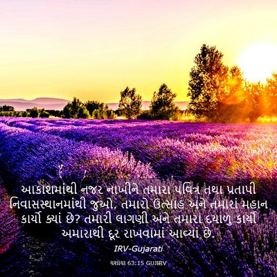 Picture 03 - યશાયા 63:15 GUJIRV - આકાશમાંથી નજર - Bible Verse Picture