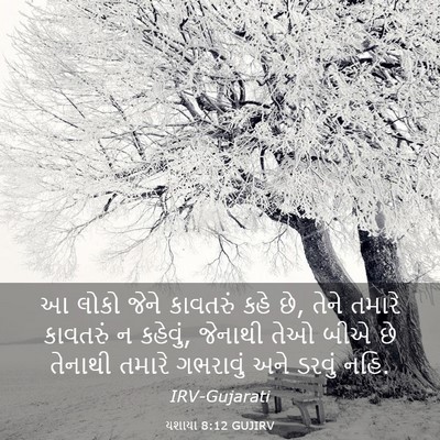 Picture 03 - યશાયા 8:12 GUJIRV - આ લોકો જેને - Bible Verse Picture