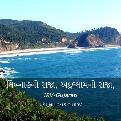 Picture 03 - યહોશુઆ 12:15 GUJIRV - લિબ્નાહનો રાજા, - Bible Verse Picture