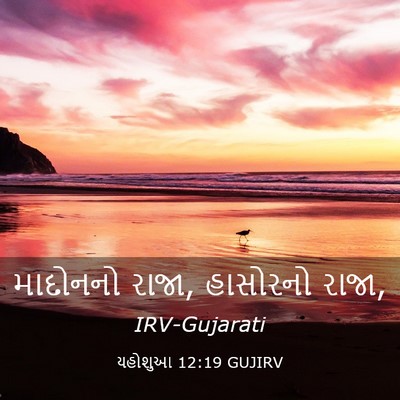 Picture 03 - યહોશુઆ 12:19 GUJIRV - માદોનનો રાજા, - Bible Verse Picture