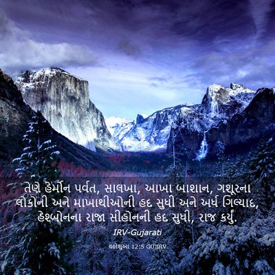 Picture 03 - યહોશુઆ 12:5 GUJIRV - તેણે હેર્મોન - Bible Verse Picture