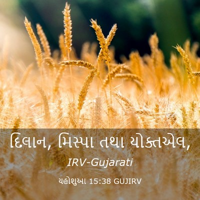 Picture 03 - યહોશુઆ 15:38 GUJIRV - દિલાન, મિસ્પા તથા - Bible Verse Picture